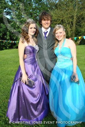 Travis Sansom, centre, with Shannon Rixon, left, and Hannah Zebedee.