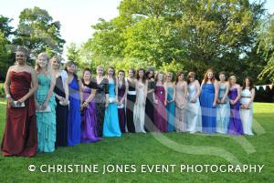 Girls are dressed to impress at the 2012 Wadham School Year 11 Prom.