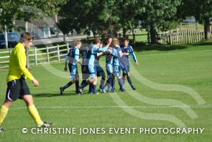 Ilminster Town 1, Ashton and Backwell United 1: Sept 29, 2012: Players celebrate Ilminster's goal