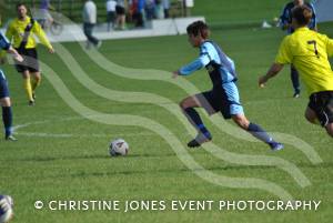 Ilminster Town 1, Ashton and Backwell United 1: Sept 29, 2012: Louis Gillman strides forward for the Blues