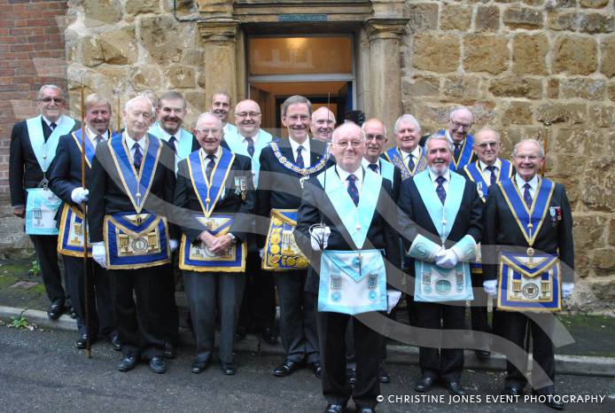 Masonic Lodge perform historic walk