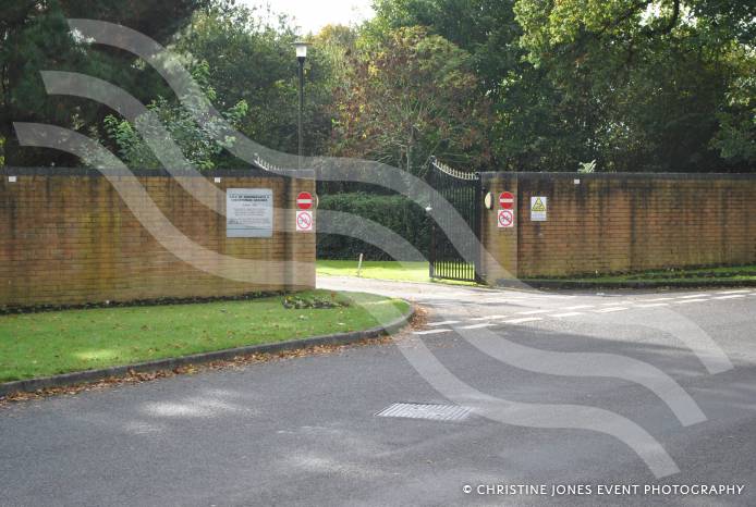 Switch exit and entrance points at crematorium