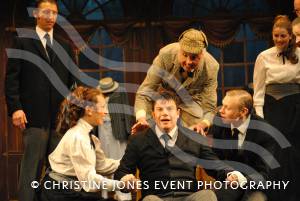 Arthur Kipps (Chris Holman) comes round after fainting in Mr Shalford's Emporium