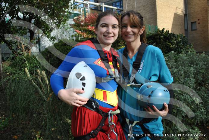 Abseil coins in cash for Flying Colours Appeal