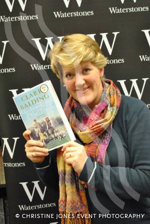 TV sports presenter Clare Balding was at Waterstone's bookshop in Yeovil on October 8, 2012, to sign copies of her book, My Animals and Other Family