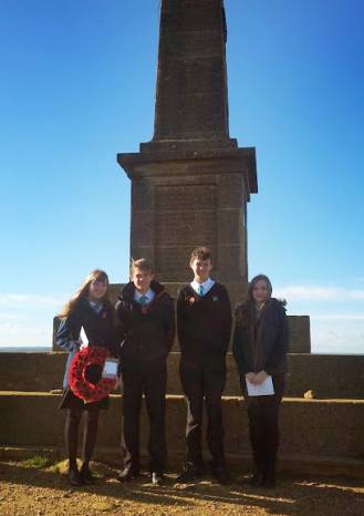 Students visit First World War site in Belgium