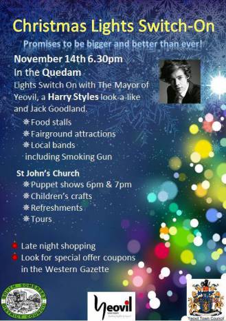 Jack Goodland to turn on Christmas lights in Yeovil