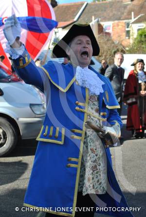 Chard town crier Stuart Cumming had to plenty to shout about at the Children's Carnival