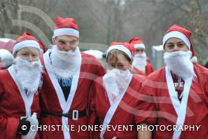 Yeovil Santa Dash - December 15, 2013: Around 200 runners of all ages took part in the annual Santa Dash held at Yeovil Country Park to raise money for St Margaret's Somerset Hospice. Photo 7