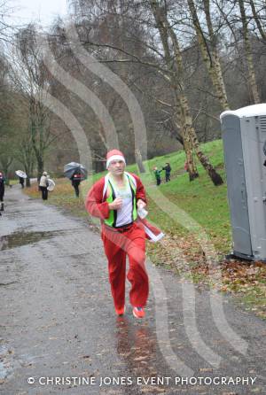 Yeovil Santa Dash - December 15, 2013: Around 200 runners of all ages took part in the annual Santa Dash held at Yeovil Country Park to raise money for St Margaret's Somerset Hospice. Photo 15