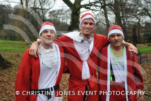 Yeovil Santa Dash - December 15, 2013: Around 200 runners of all ages took part in the annual Santa Dash held at Yeovil Country Park to raise money for St Margaret's Somerset Hospice. Photo 16