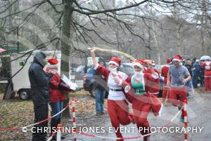 Yeovil Santa Dash - December 15, 2013: Around 200 runners of all ages took part in the annual Santa Dash held at Yeovil Country Park to raise money for St Margaret's Somerset Hospice. Photo 18