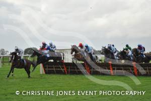 Action from the Bathwick Tyres Bridgwater Handicap Hurdle at Wincanton on October 18, 2012, eventually won by Brendan Powell on Cruise In Style
