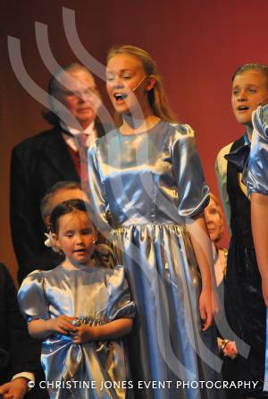 Liesl (Ellie Dean) with little Gretl (Jane Smith) and Kurt (Catherine Vicarage), right