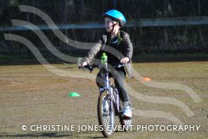 Wessex Wizards Triathlon Club Juniors - January 2014: Junior triathletes enjoy cycling training at Westfield Academy in Yeovil. Photo 2