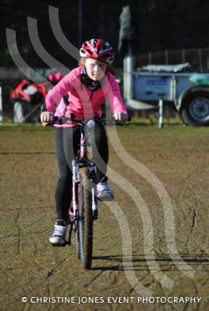 Wessex Wizards Triathlon Club Juniors - January 2014: Junior triathletes enjoy cycling training at Westfield Academy in Yeovil. Photo 14