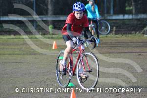 Wessex Wizards Triathlon Club Juniors - January 2014: Junior triathletes enjoy cycling training at Westfield Academy in Yeovil. Photo 27