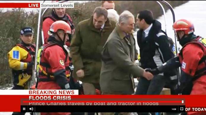 Prince Charles backs flood relief fund for Somerset