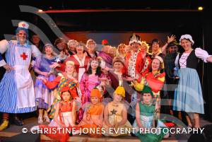 Cloverleaf & Sleeping Beauty - February 2014: The cast of Cloverleaf Productions’ panto of Sleeping Beauty at Combe St Nicholas. Photo 1