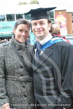 A proud moment at the University Centre Yeovil graduation ceremony at the Octagon Theatre on October 26, 2012