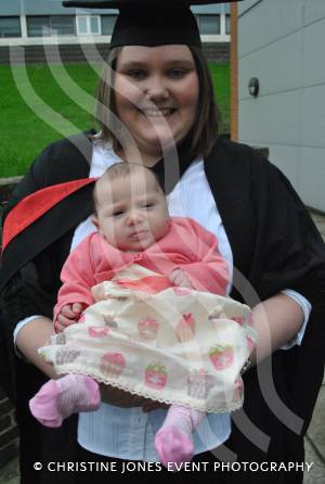 Hannah Macey with ten-week-old Amelia Macey.