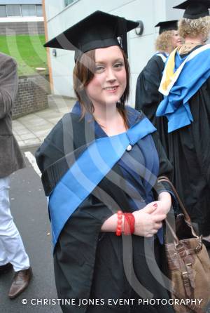 Natasha Wensley, of Ilminster, who has graduated with a Foundation Degree in Business and Management.