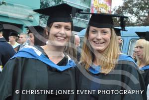 Graduates Jo HInchcliffe and Kate Dunston.