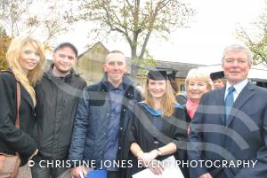 Proud moment for graduate Kate Dunston and her family.