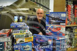 Model kit trader Andy Hills at the Autumn Model Show at the Fleet Air Arm Museum, RNAS Yeovilton, on October 27, 2012
