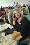 St Margaret's Hospice fundraising director Jane Philips at Wincanton Racecourse on October 28, 2012
