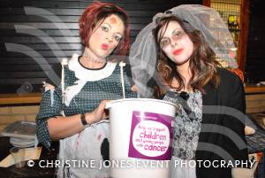 Kirsty Down and Tash Broome at Chard RFC for the Hallowe'en Party