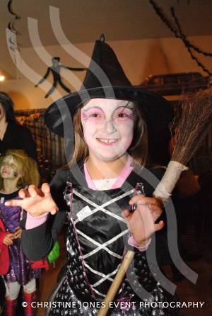 Kacey Ryder, eight, at Chard RFC for the Hallowe'en party