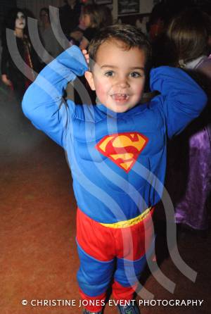 Superman was on hand in case the witches got out of control at Chard RFC.