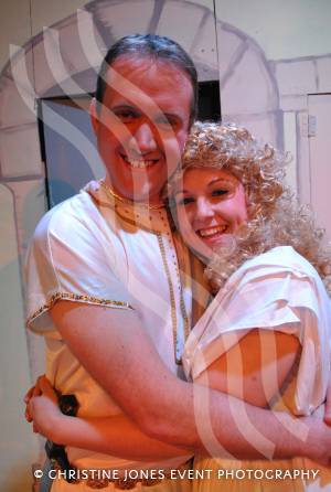 CLOS & A Funny Thing etc - March 2014: Hero (Adam Chudley) and Philia (Silvey Webber). Photo 2