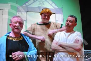 CLOS & A Funny Thing etc - March 2014: Prologus (Neil Wells, centre) with Lycus (Ian Craig, left) and Hysterium (Andy Treble).  Photo 3