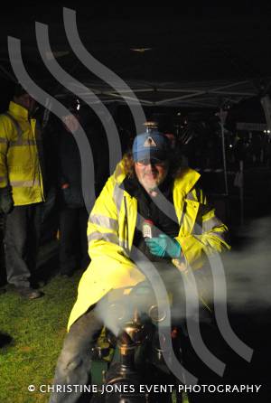 The train driver was kept busy at the Fireworks Extravaganza at Westland Leisure Complex in Yeovil on November 2, 2012