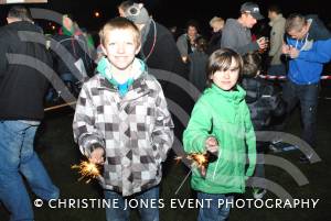Sparkling fun for Ben Watts, 11, and Harry Watts, eight, at the Fireworks Extravaganza at Westland Leisure Complex in Yeovil on November 2, 2012