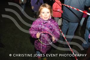 Emillie Watts, five, at the Fireworks Extravaganza at Westland Leisure Complex in Yeovil on November 2, 2012
