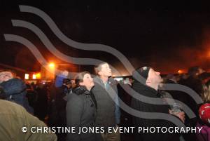 Looking to the skies at the Fireworks Extravaganza at Westland Leisure Complex in Yeovil on November 2, 2012