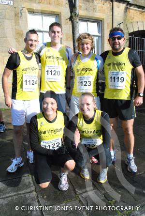Team Yarlington from the Yarlington Housing Group at the Ilminster Lions 10k on November 4, 2012