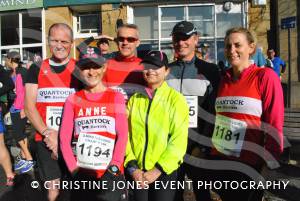 Members of the Quantock Harriers at the Ilminster Lions 10k on November 4, 2012