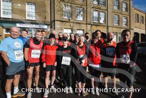 Members of the Crewkerne Running Club at the Ilminster Lions 10k on November 4, 2012