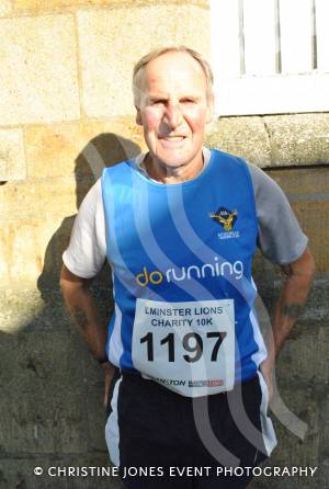 John Lethaby, of Minehead Running Club, at the Ilminster Lions 10k on November 4, 2012
