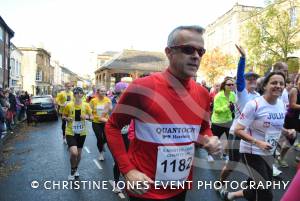 Thomas Werne, of Quantock Harriers, at the start of the Ilminster Lions 10k