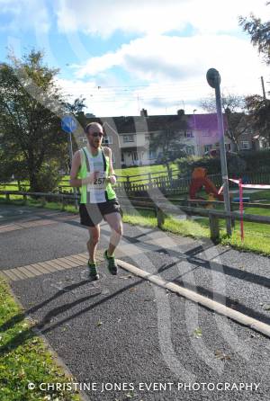 Mark Wills, of Yeovil Road Running Club, wins the 2012 Ilminster Lions 10k in a course record time of 36mins 30secs.