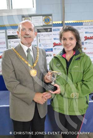 Age category winner Laura Coppard with the Mayor of Ilminster, Cllr Roger Swann
