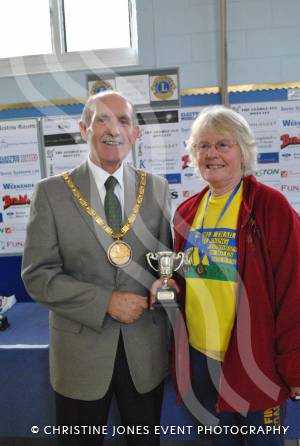 Age category winner Patricia Seabrook with the Mayor of Ilminster, Cllr Roger Swann