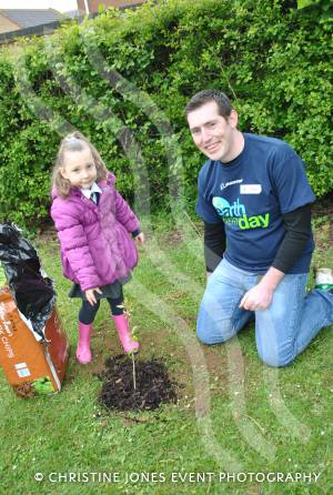 World Earth Day at Preston School in Yeovil - April 2014: Staff from Boeing Defence UK helped to plant trees at Preston Primary School in Yeovil on April 25, 2014, for World Earth Day. Photo 4