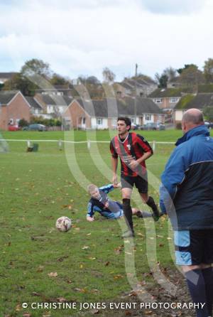 Ilminster Town 2, Watchet Town 1: A Watchet player comes away with the ball.