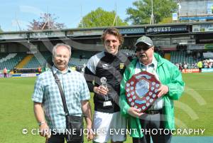 Yeovil Town FC player awards - May 2014: Luke Ayling receives Disabled Supporters' Association's winner award. Photo 9